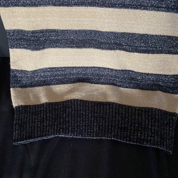 Metaphor sparkly striped sweater. 16.5x26 - Picture 8 of 10